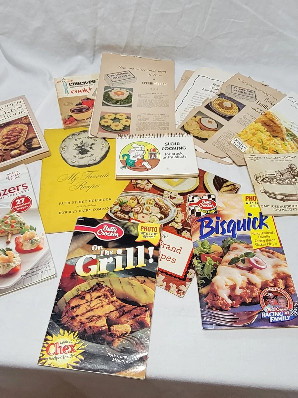 Betty Crocker Pillsbury Philadelphia Vintage Recipe Booklets Cards Lot